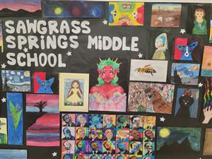 Sawgrass Springs Middle Students' Artwork